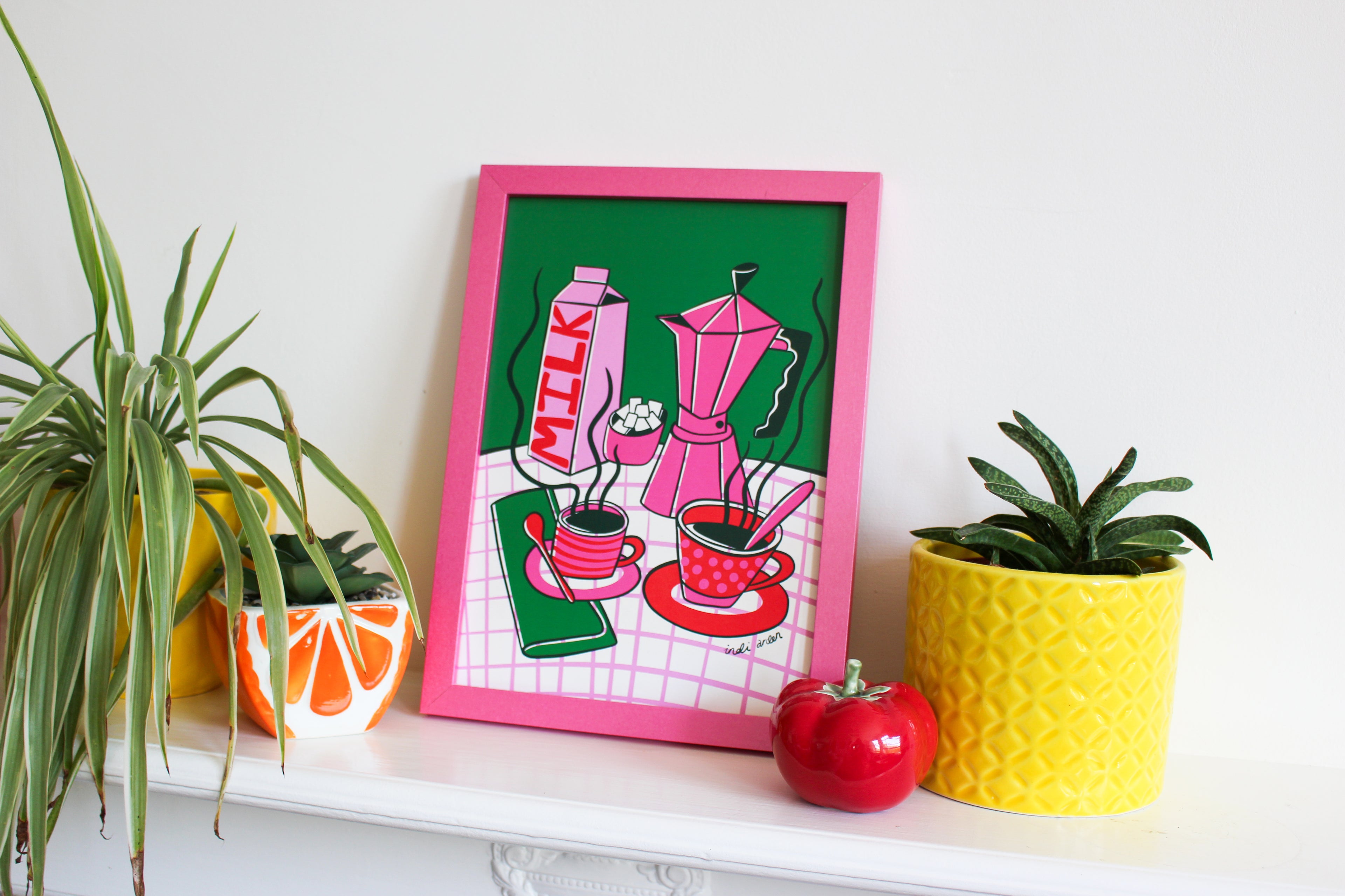Milk and Coffee A4 Print