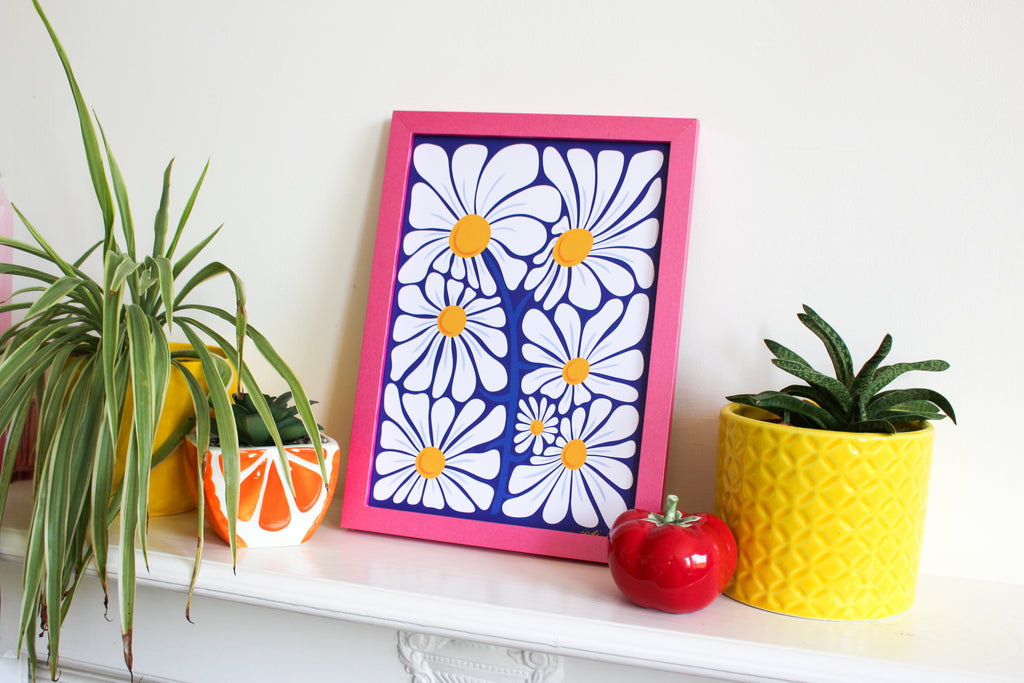 Crazy Daisy A4 Print
