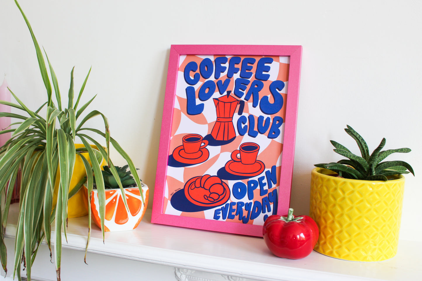 Coffee Lovers Club A4 Print