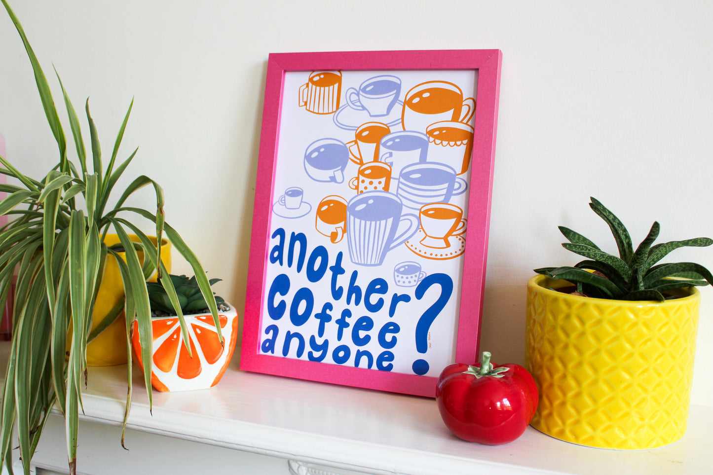 Another Coffee Anyone? A4 Art Print