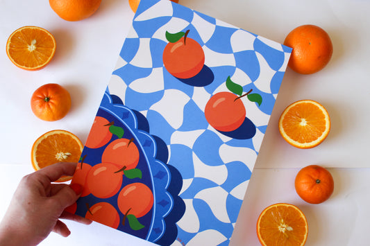 Summer Oranges A4 Print