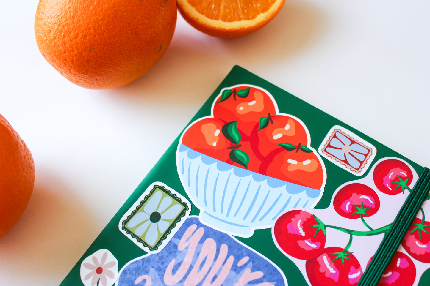 Bowl of Oranges Sticker