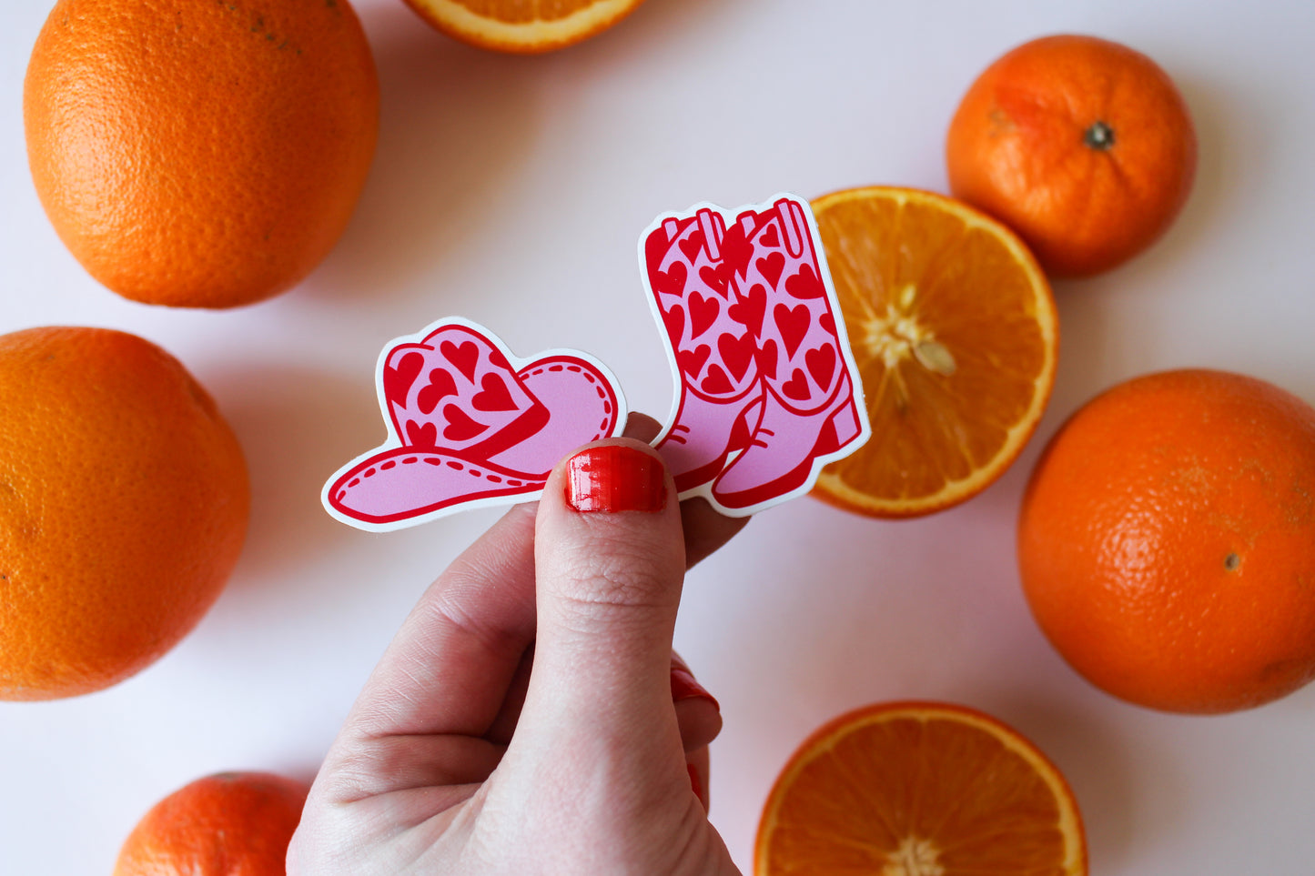 Cowgirl Stickers set of two
