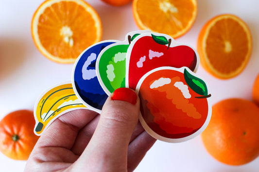 Fruit Stickers set of five