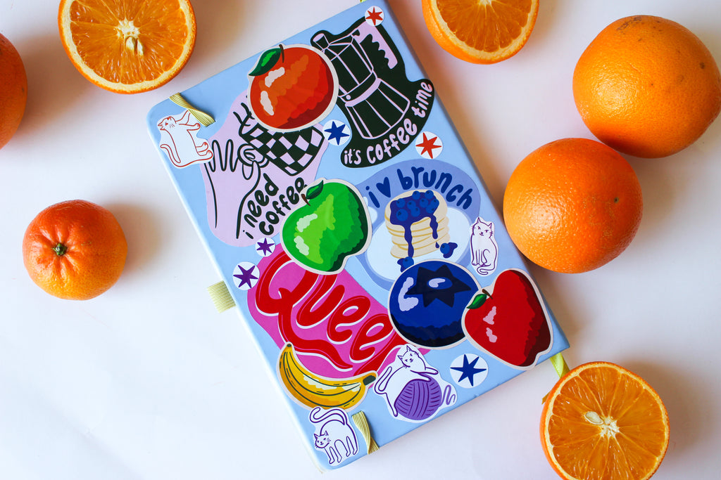 Fruit Stickers set of five