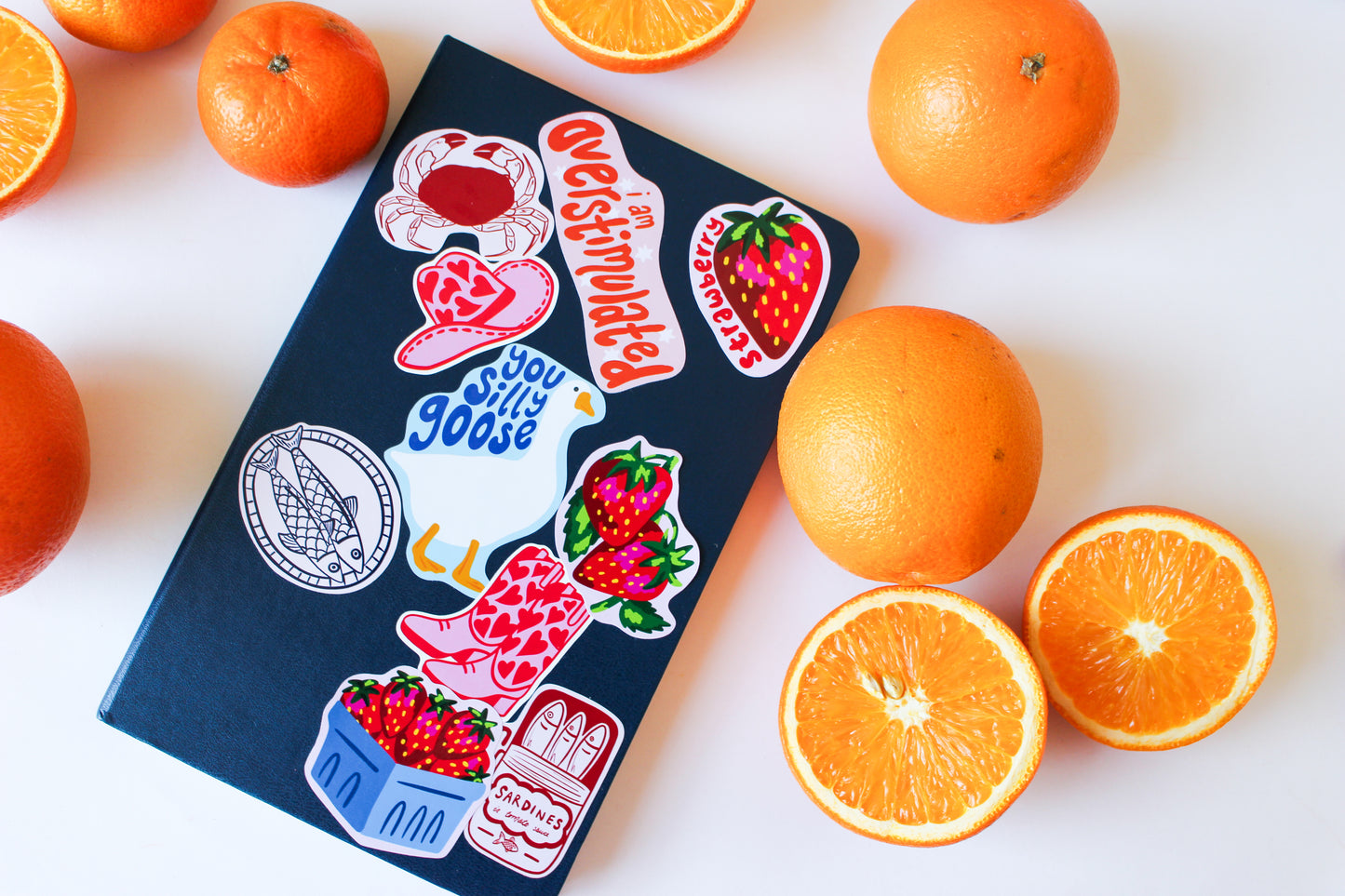 Strawberry Stickers set of three