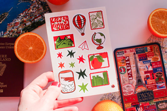 Travel Sticker Sheet