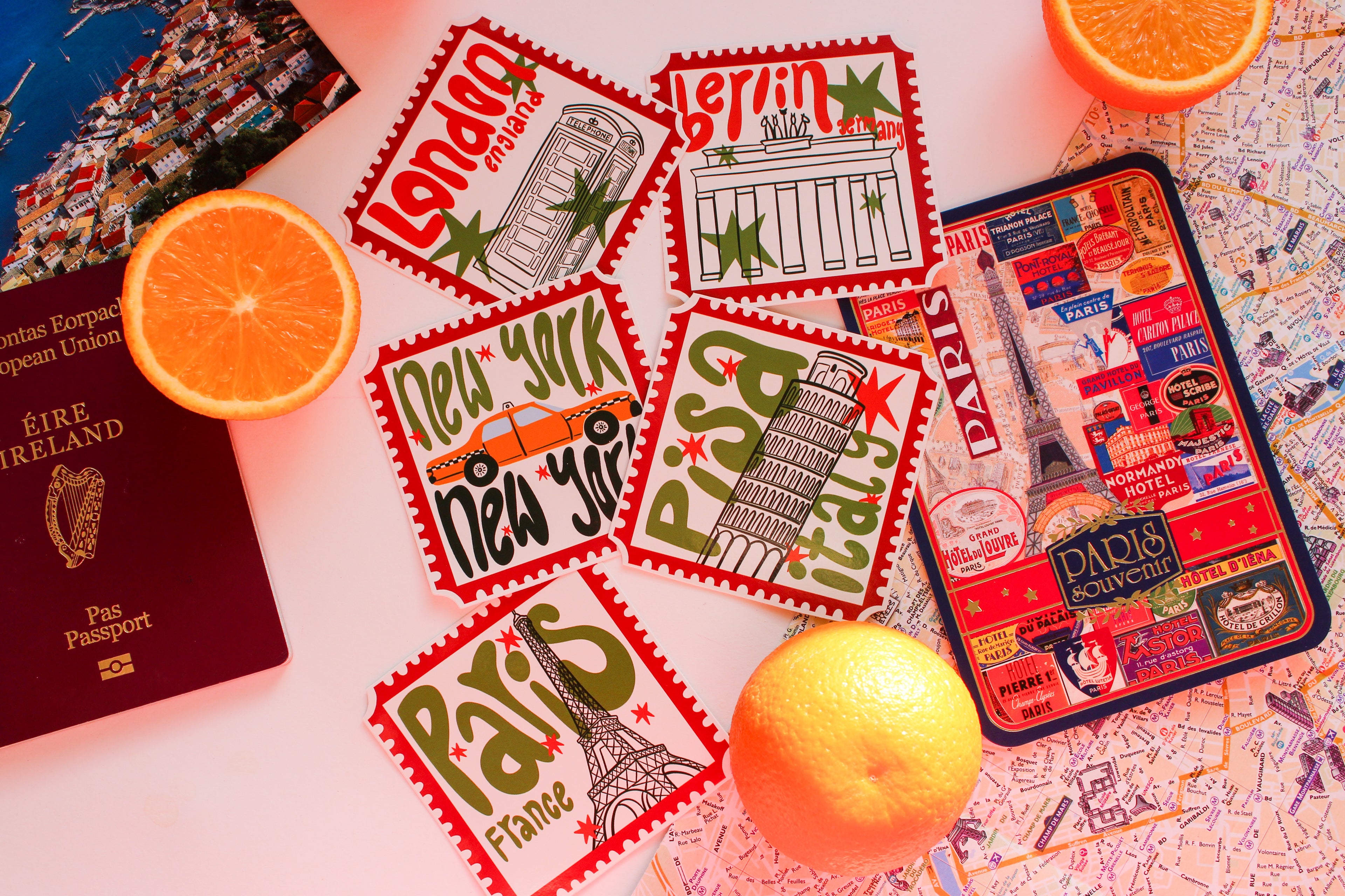 City Stamp Stickers