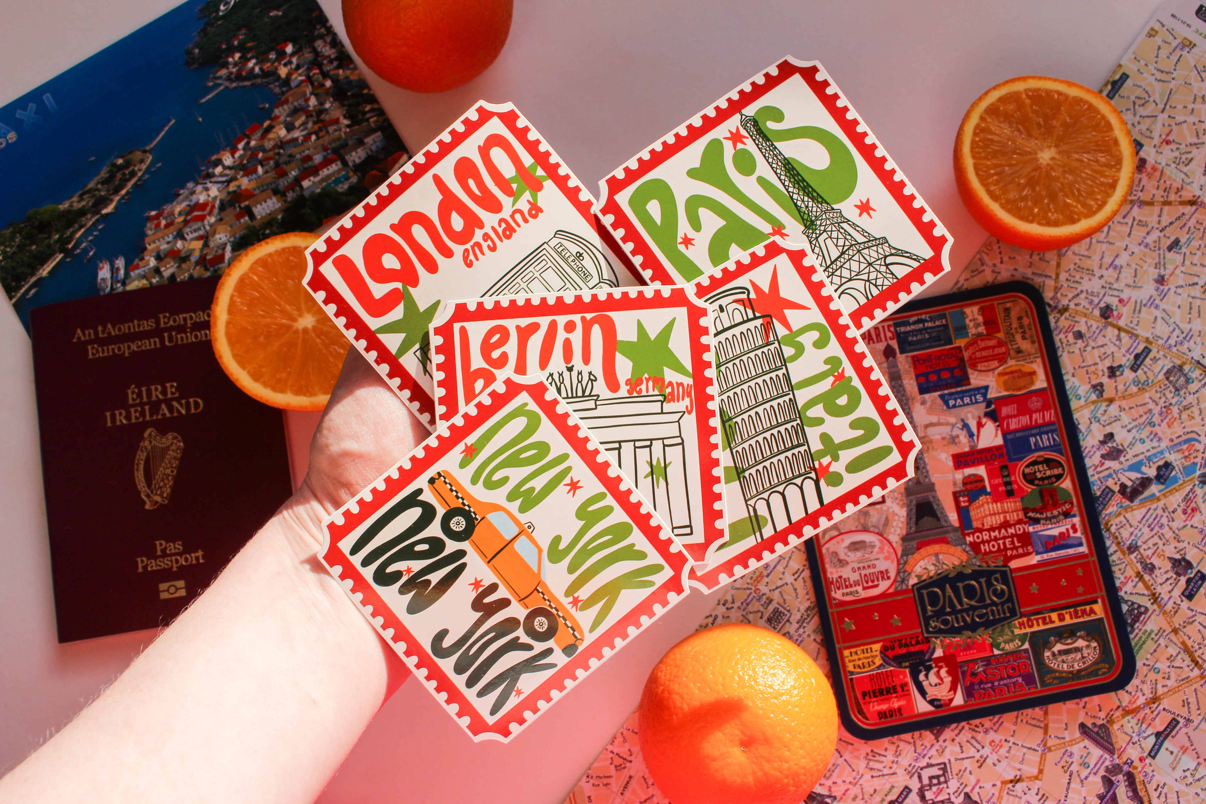 City Stamp Stickers