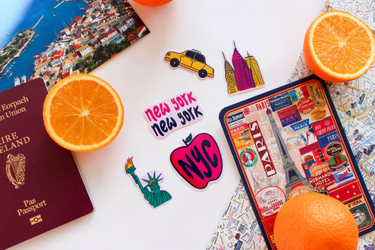 New York Stickers set of five