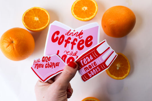 Book Stickers set of three