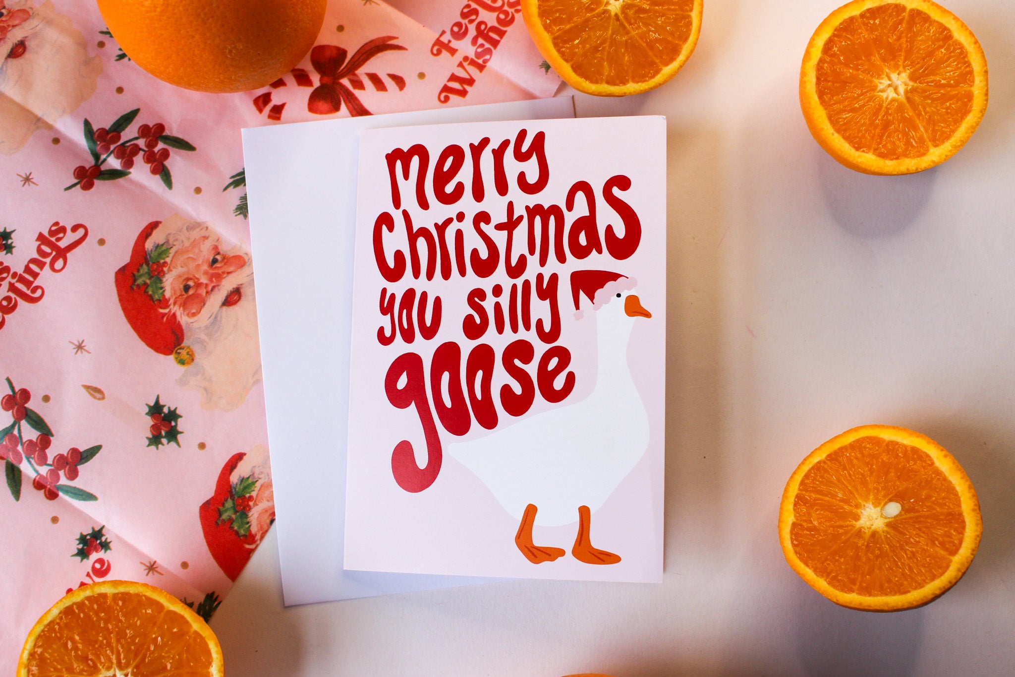 Silly Goose Christmas Card
