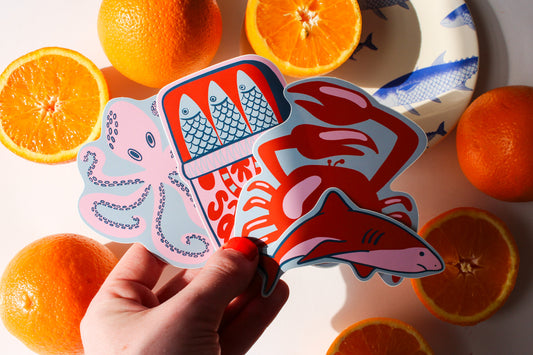 Coastal Creatures Sticker Pack