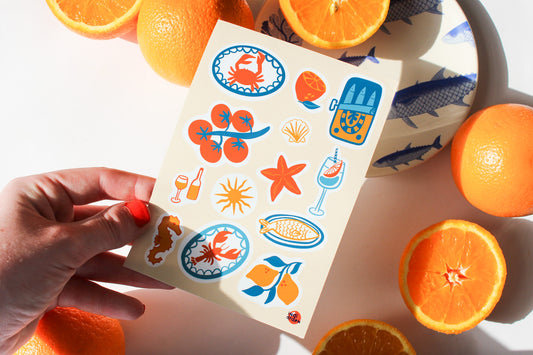Mediterranean Life Sticker Sheet