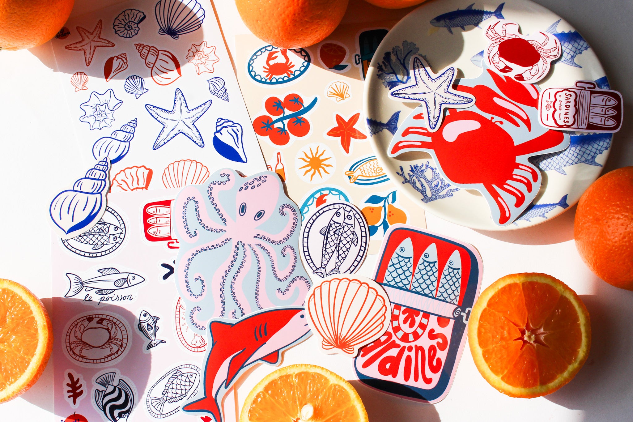 Coastal Creatures Sticker Pack