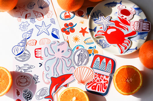 Coastal Creatures Sticker Pack