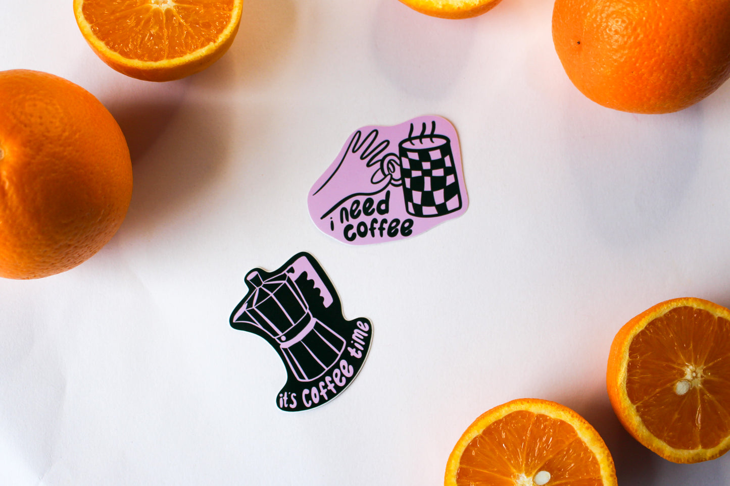 Coffee Stickers set of 2