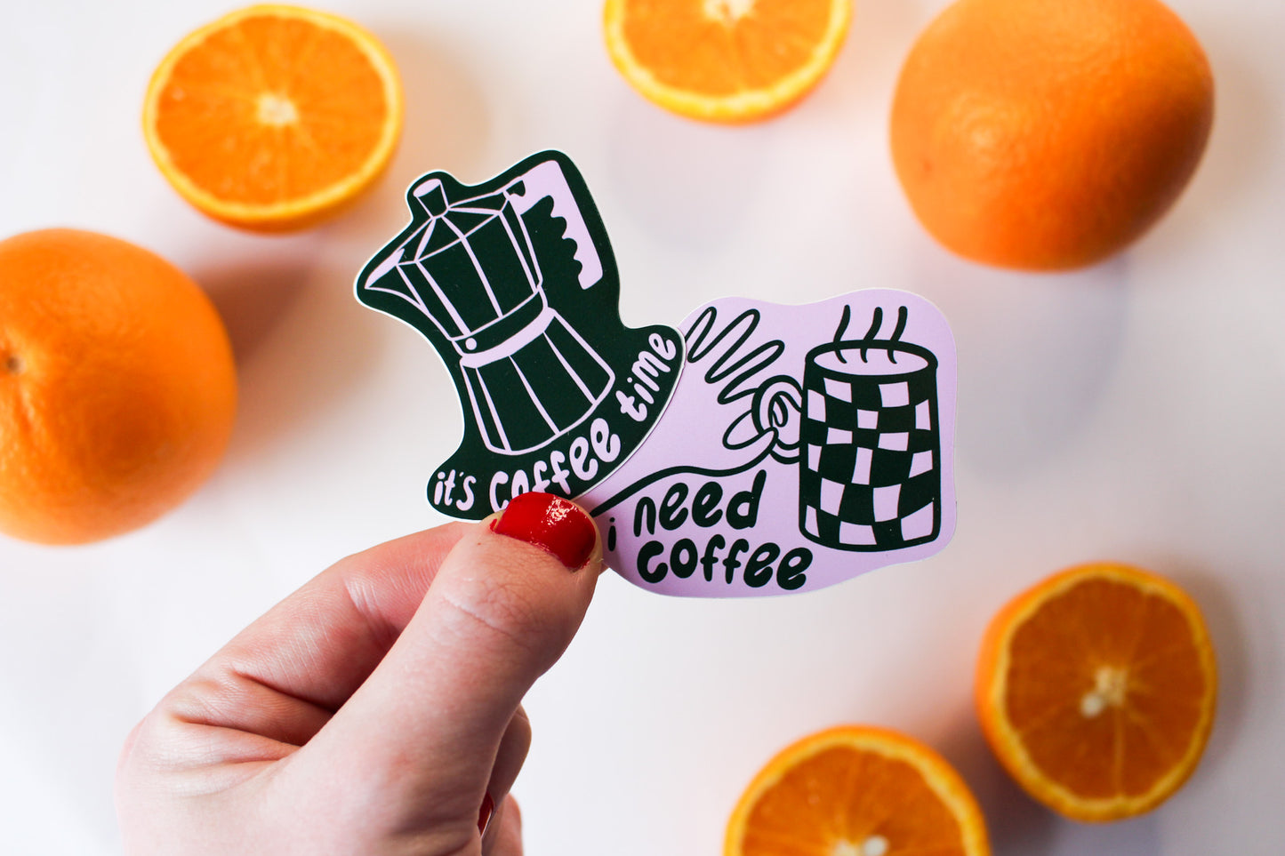 Coffee Stickers set of 2