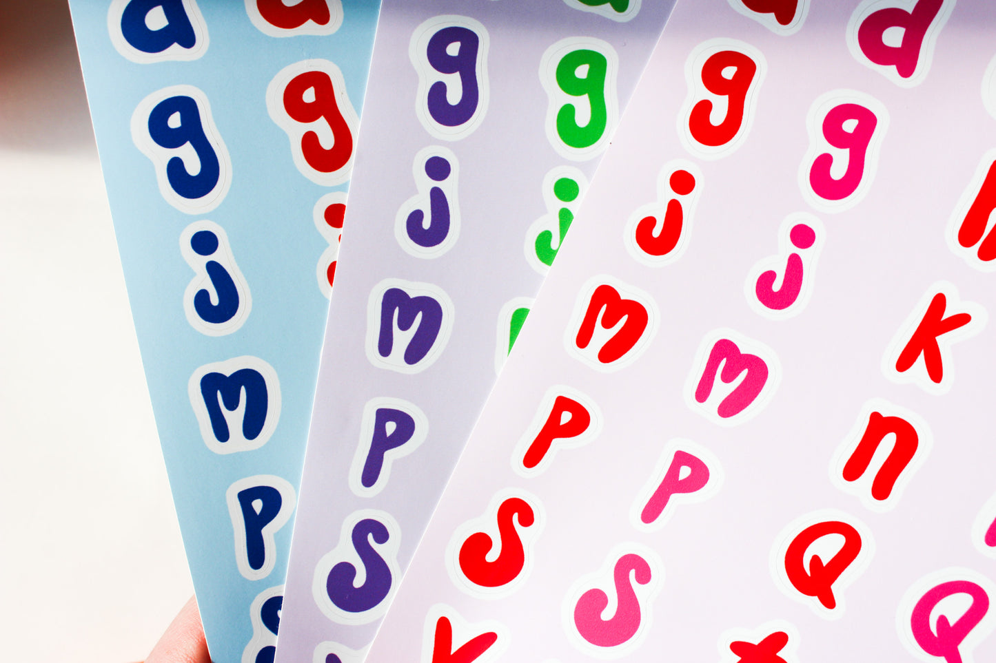 Alphabet Letter Doodle Sticker Sheets