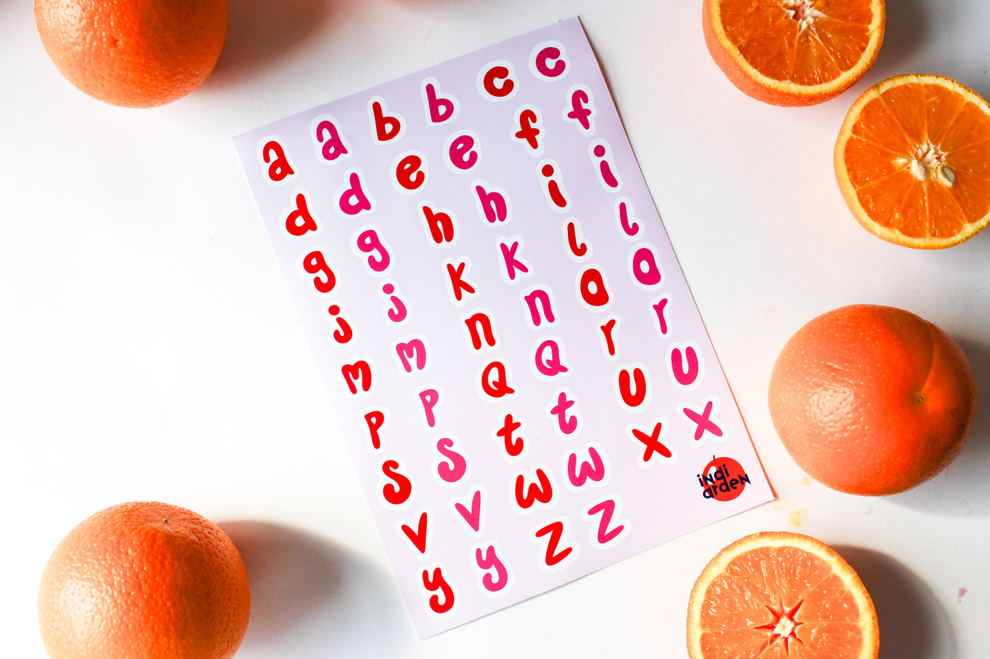Alphabet Letter Doodle Sticker Sheets