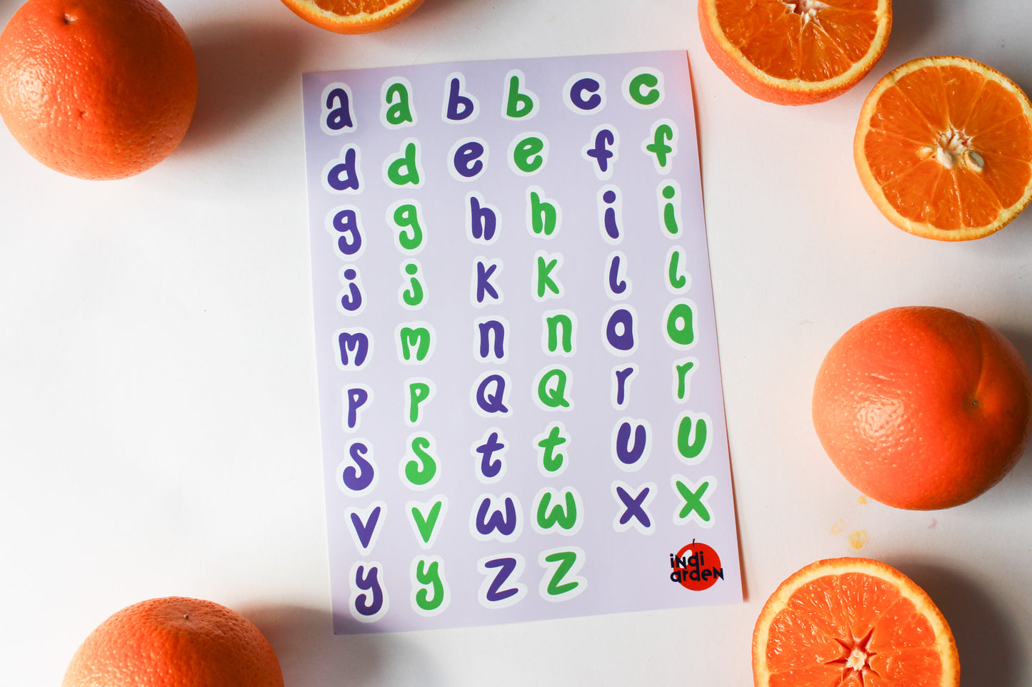 Alphabet Letter Doodle Sticker Sheets