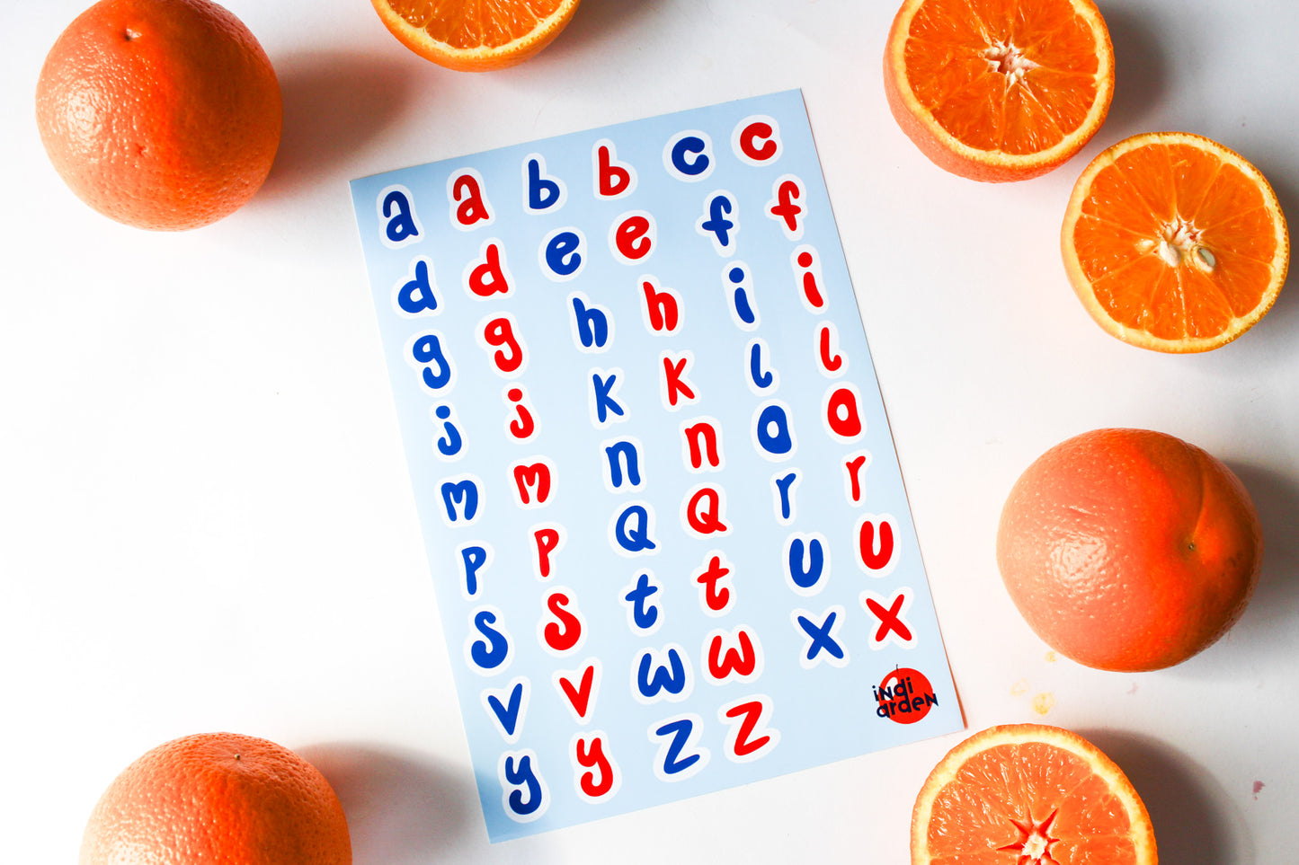 Alphabet Letter Doodle Sticker Sheets