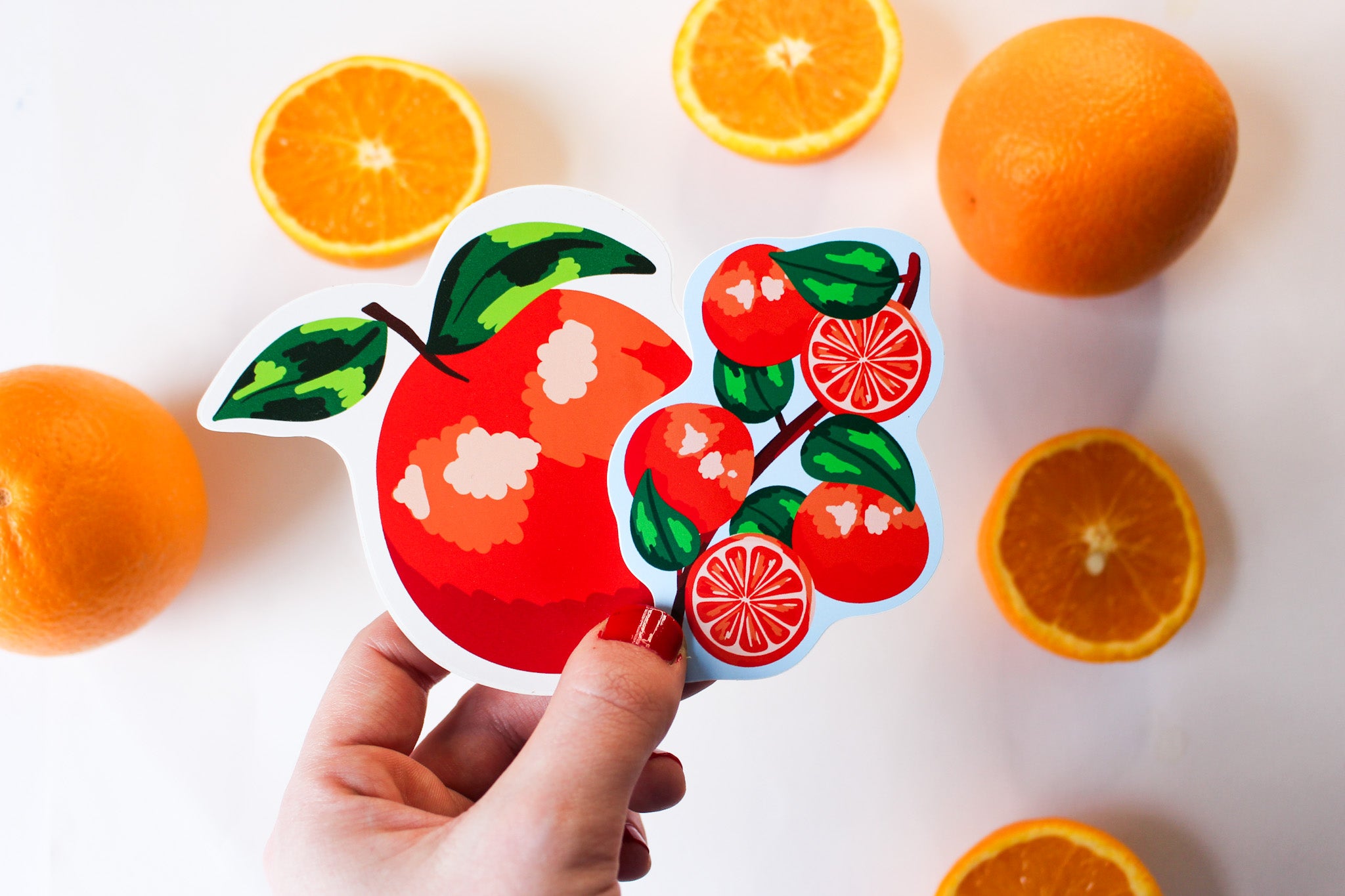 Orange stickers