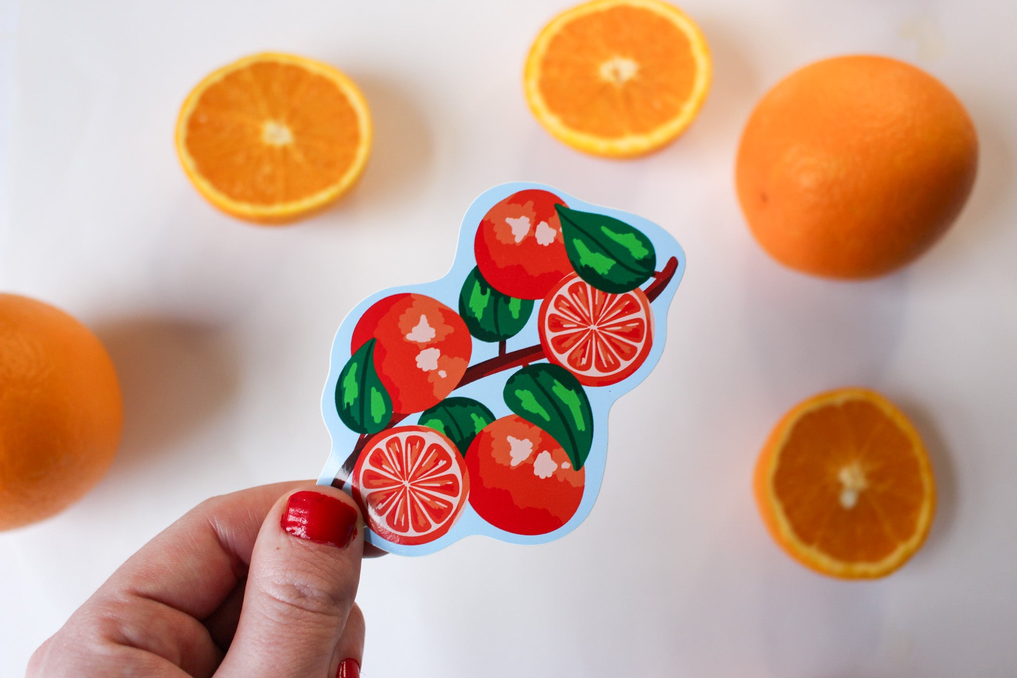 Orange stickers