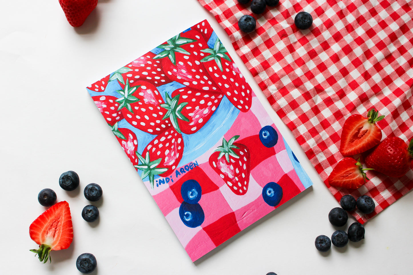 Berry Picnic Dotted Notebook