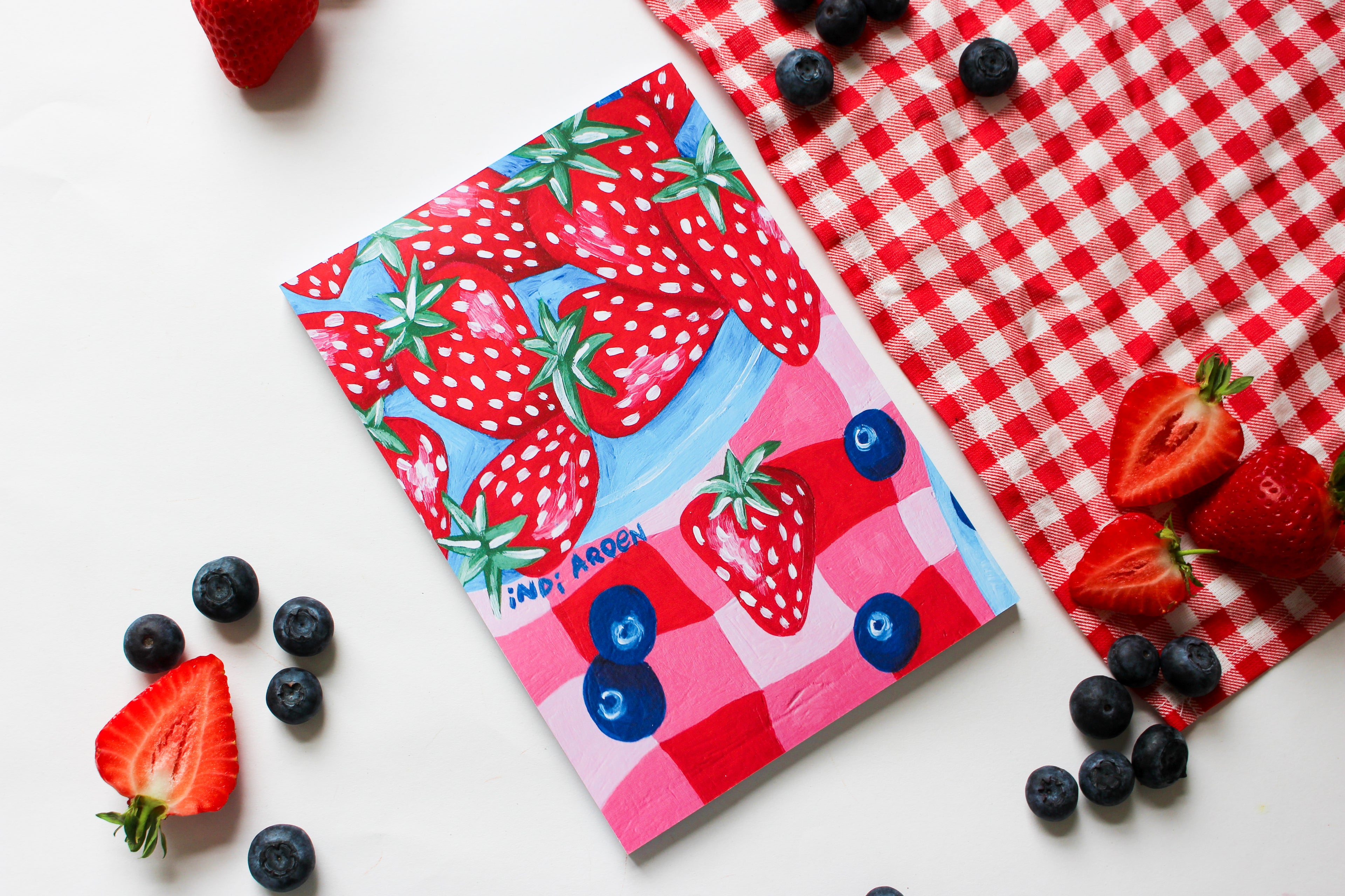 Berry Picnic Dotted Notebook