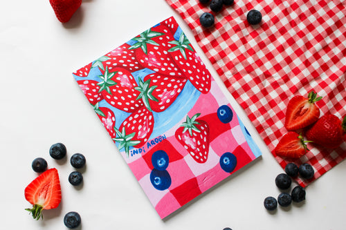 Berry Picnic Dotted Notebook