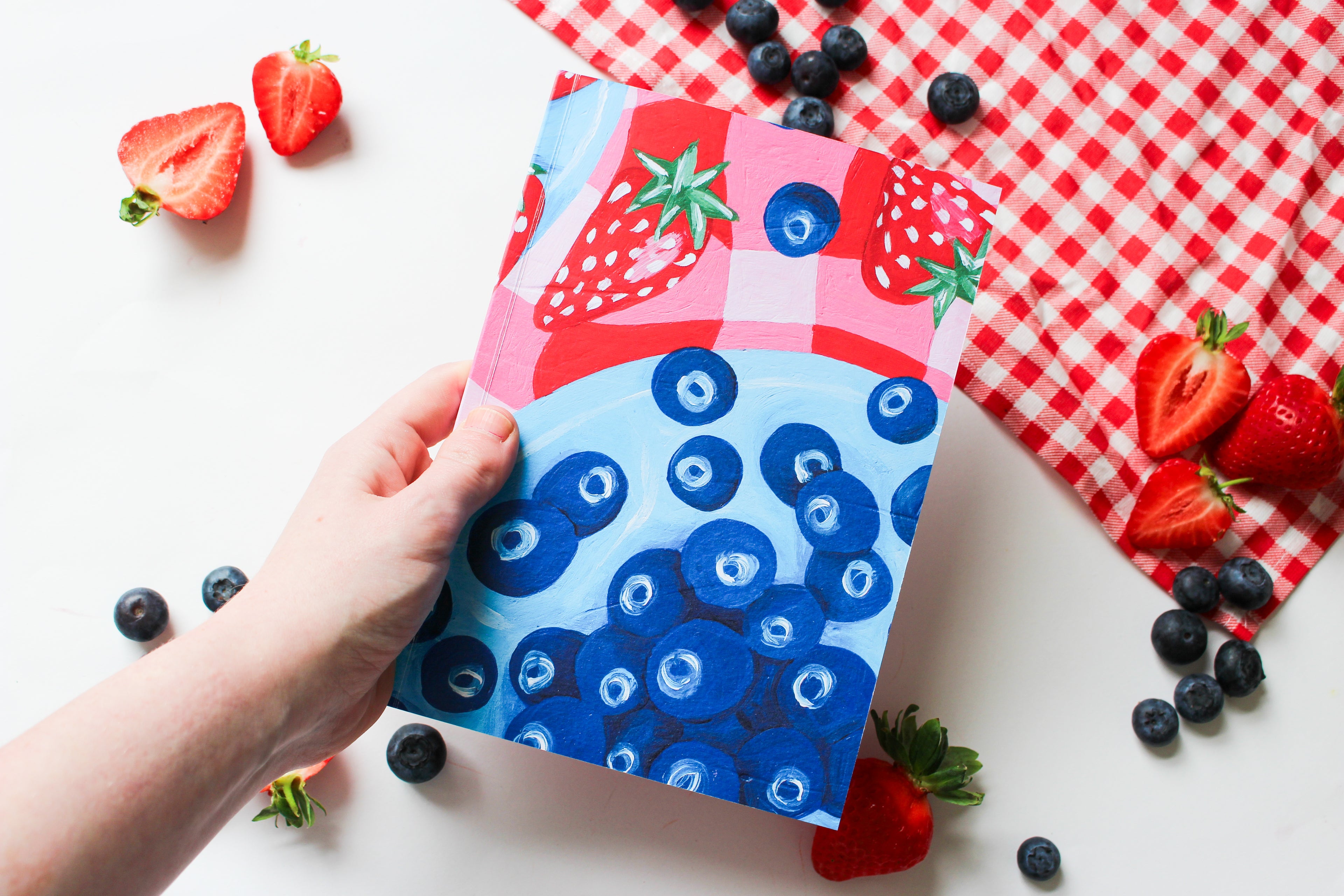 Berry Picnic Dotted Notebook