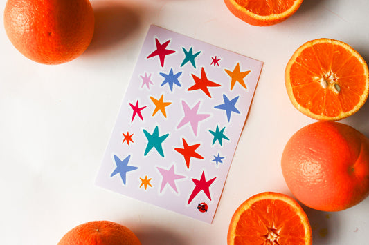 Star Doodle Sticker Sheet