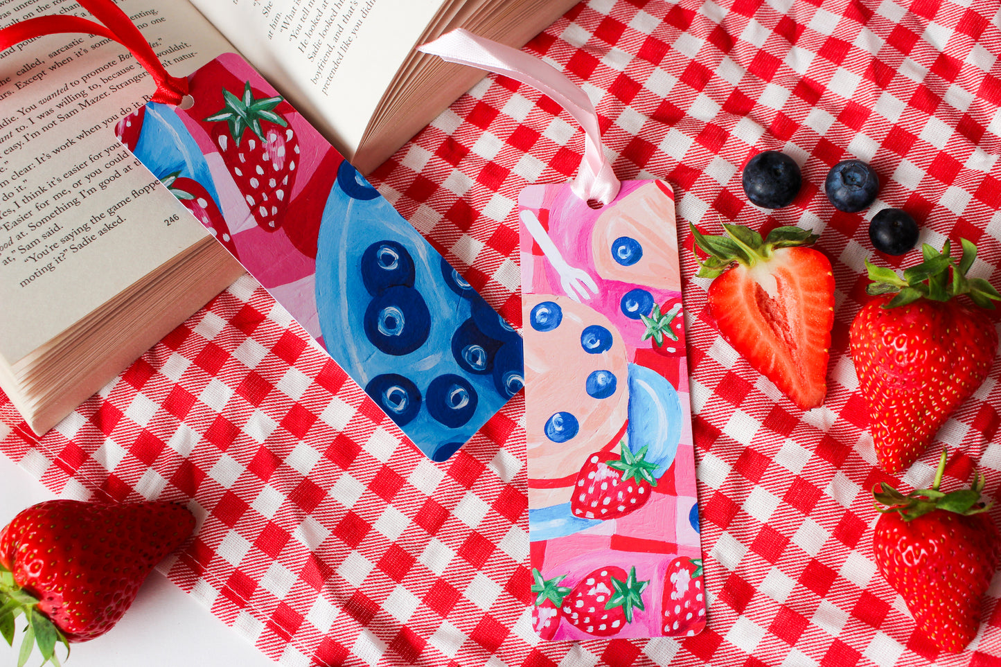 Berry Picnic Bookmarks