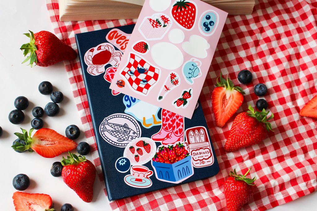 Strawberry Picnic Sticker Sheet