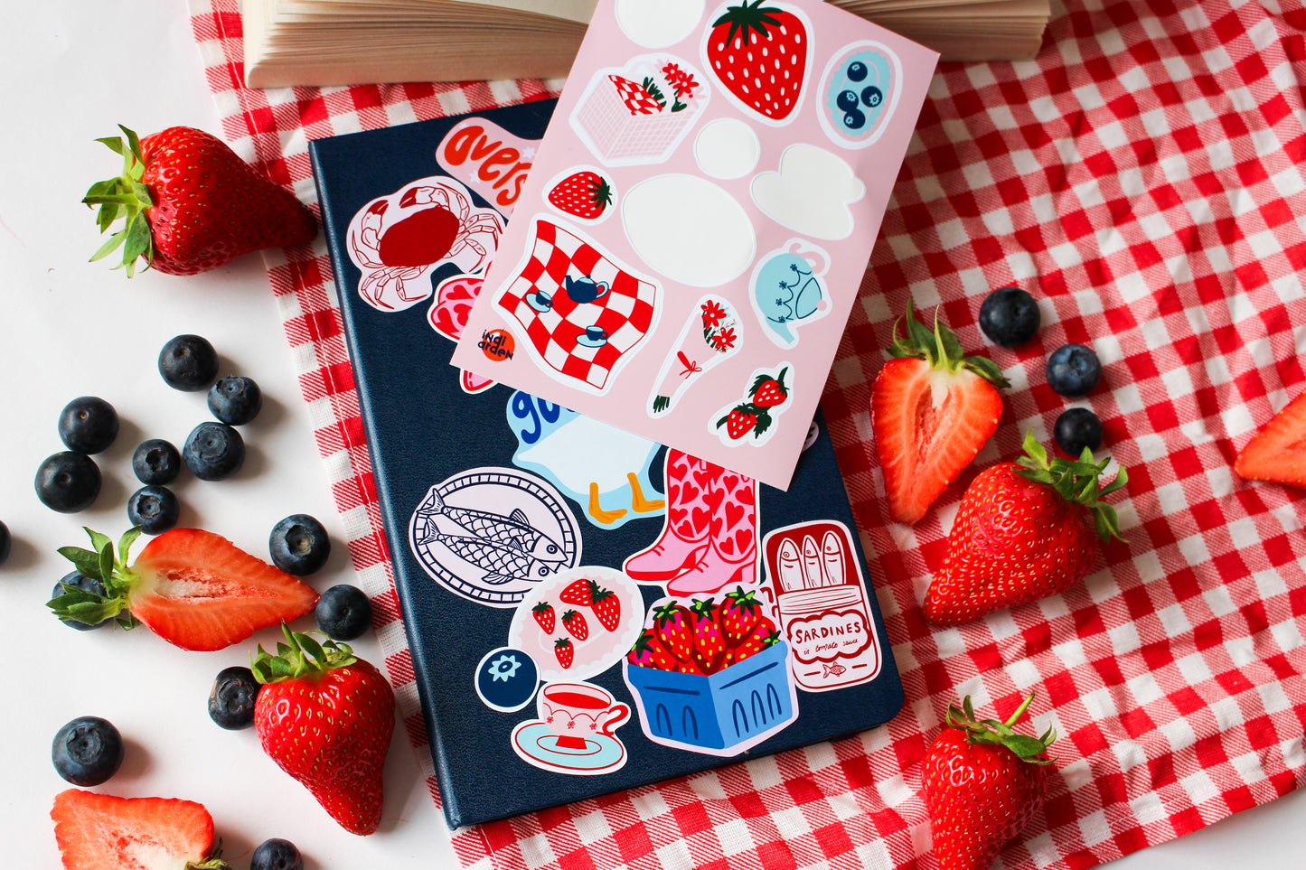 Strawberry Picnic Sticker Sheet